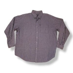 RALPH LAUREN Jeans Co. Men's PLAID SHIRT Blue/Red Size XL Long Sleeve Cotton